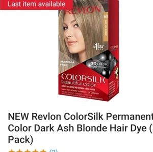 Revlon colorsilk hair dye dark ashblonde pack of 2